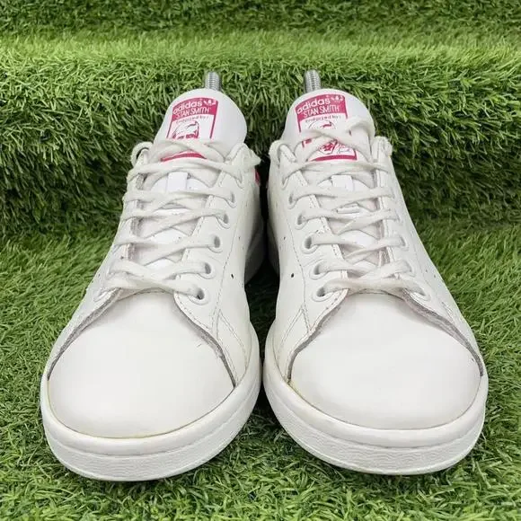 Adidas Originals Stan Smith White Pink Trainers Size UK 5.5 B32703 - Picture 3 of 8